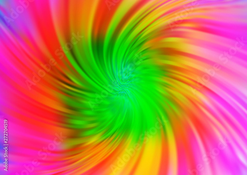 Light Multicolor, Rainbow vector background with liquid shapes.