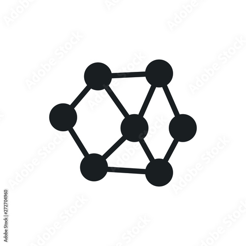 neural network vector icon