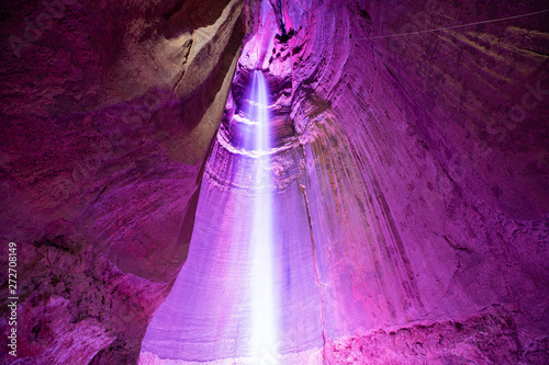 Ruby Falls. Waterfall in cave. Tennessee. USA.  photo