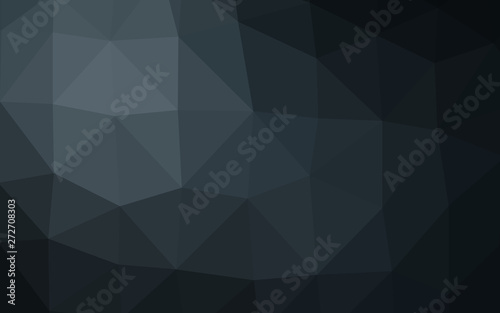 Dark BLUE vector blurry triangle texture.