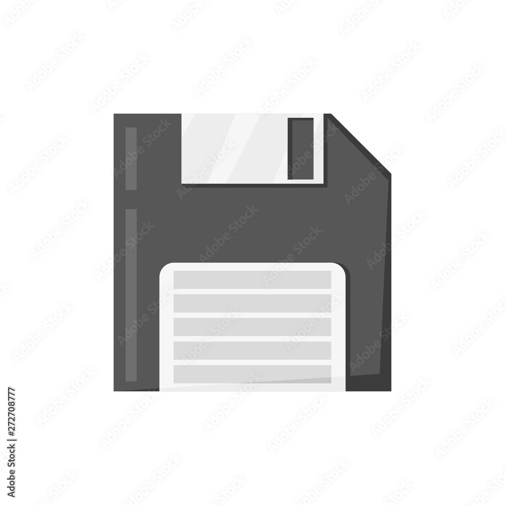 diskette, flexible magnetic disk in flat style diskette, flexible magnetic disk in flat style