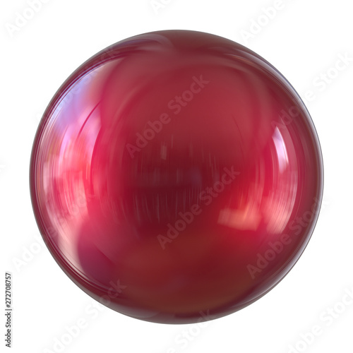 Free Download Red sphere round button basic ball circle geometric shape - GFXLoad