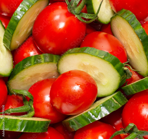fresh vegetables on white background