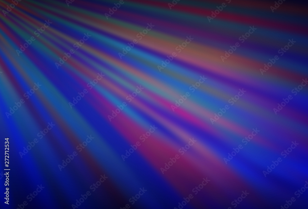 Fototapeta premium Dark Purple vector background with straight lines.