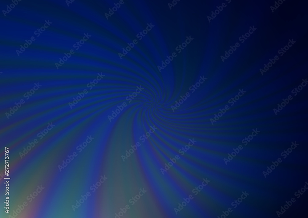 Fototapeta premium Dark BLUE vector blurred shine abstract background.