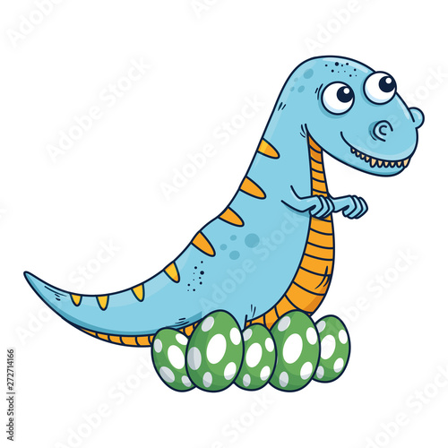 mother tyrannosaurus rex care of their eggs comic character