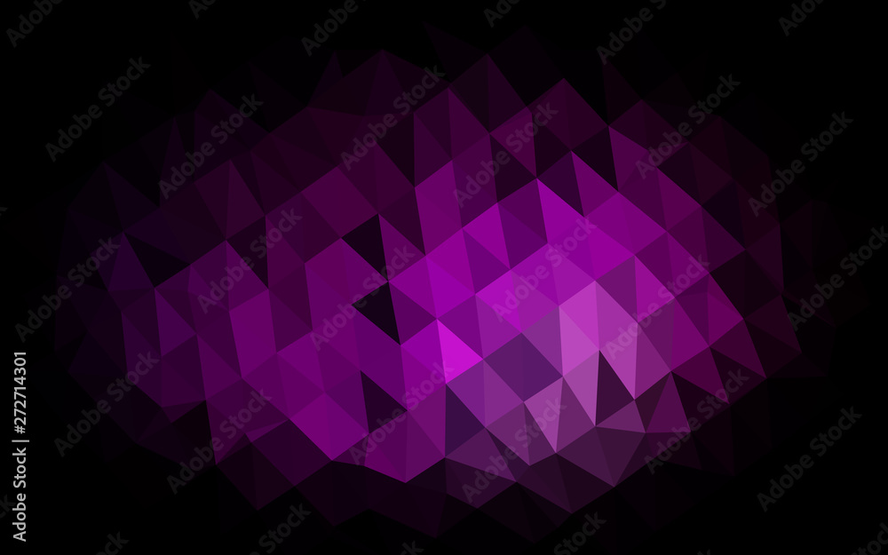 Dark Purple vector low poly texture.