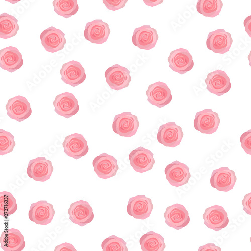 Seamless floral pattern with flowers  watercolor. Vector illustration.