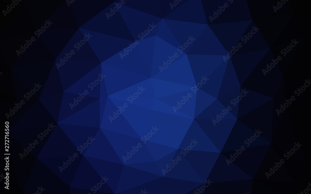 Dark BLUE vector low poly texture. Dark BLUE vector low poly texture.
