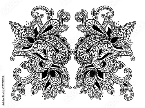 Patterned lace with ornamental threads