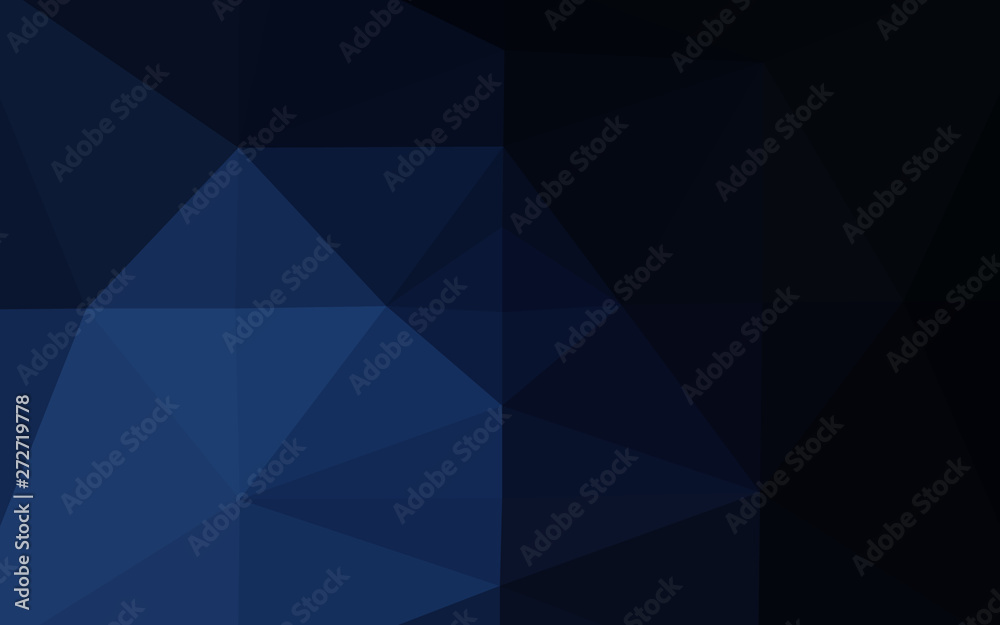 Dark BLUE vector triangle mosaic texture. Dark BLUE vector triangle mosaic texture.