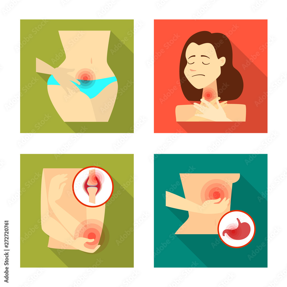Vector design of damage and wound icon. Set of damage and rendering stock vector illustration.