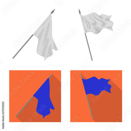 Isolated object of texture and presentation icon. Collection of texture and media  stock vector illustration.