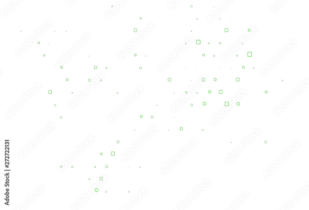 Light Green vector template with spots, rectangles.