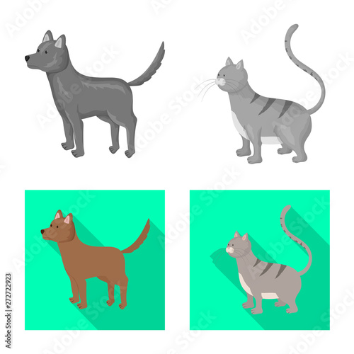 Vector illustration of breeding and kitchen  symbol. Set of breeding and organic  stock vector illustration.