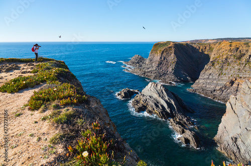 Cabo Sardao, Natural Park of Southwest Alentejo and Costa Vicentina, Alentejo, Portugal, Europe