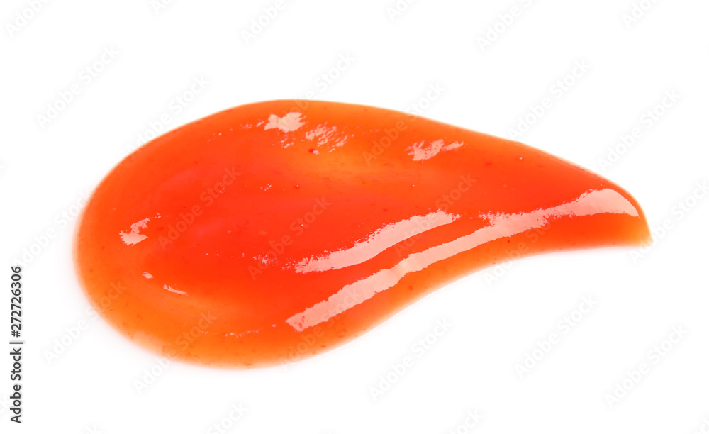 Fresh tasty tomato sauce isolated on white Fresh tasty tomato sauce isolated on white