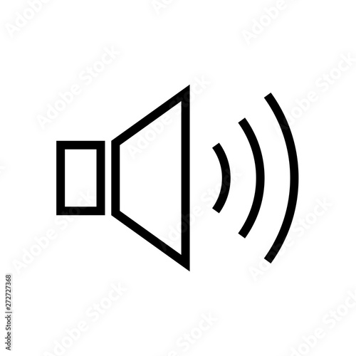 Volume speaker icon flat vector illustration design