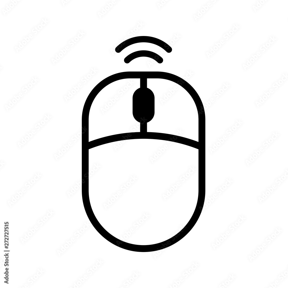 Wireless mouse icon flat vector illustration design Wireless mouse icon flat vector illustration design