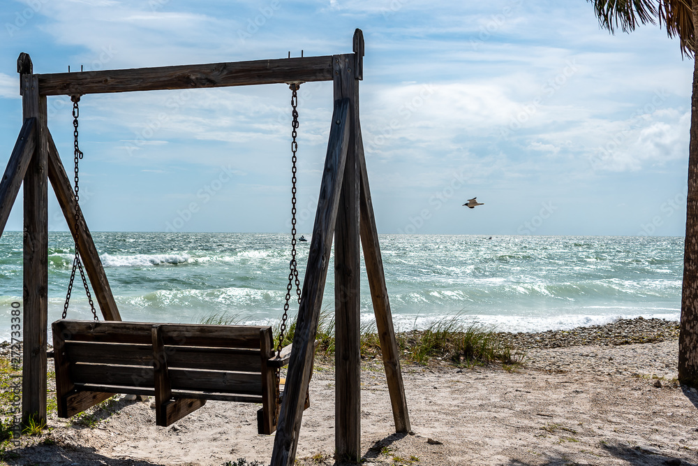 Peaceful place to rest and watch the wildlife or the waves on the Gulf of Mexico Peaceful place to rest and watch the wildlife or the waves on the Gulf of Mexico
