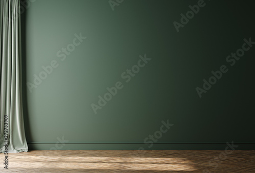 Empty home interior wall mock-up, 3d render photo