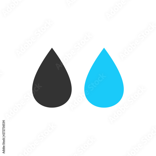 Water drop sign symbol on white background. Water drops vector. Water drop icon for web and app. Water drops logo design illustration