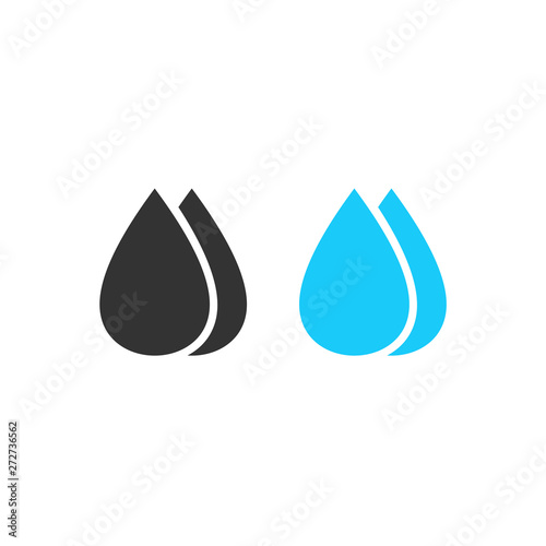 Water drop sign symbol on white background. Water drops vector. Water drop icon for web and app. Water drops logo design illustration
