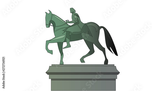 statue of a great conqueror on horseback