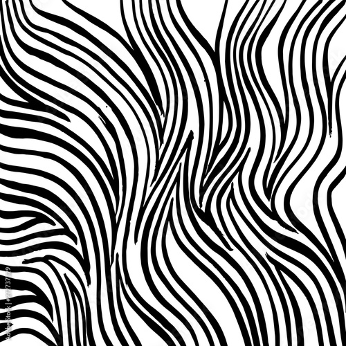 Brush grunge pattern. White and black vector.