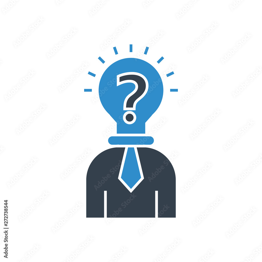 business man with bulb head icon. creative thinking concept. business man with bulb head icon. creative thinking concept.