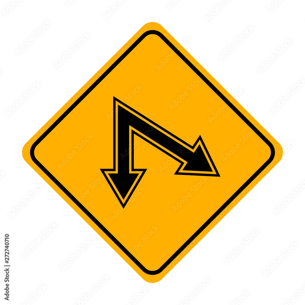 arrow road sign in yellow signage arrow road sign in yellow signage