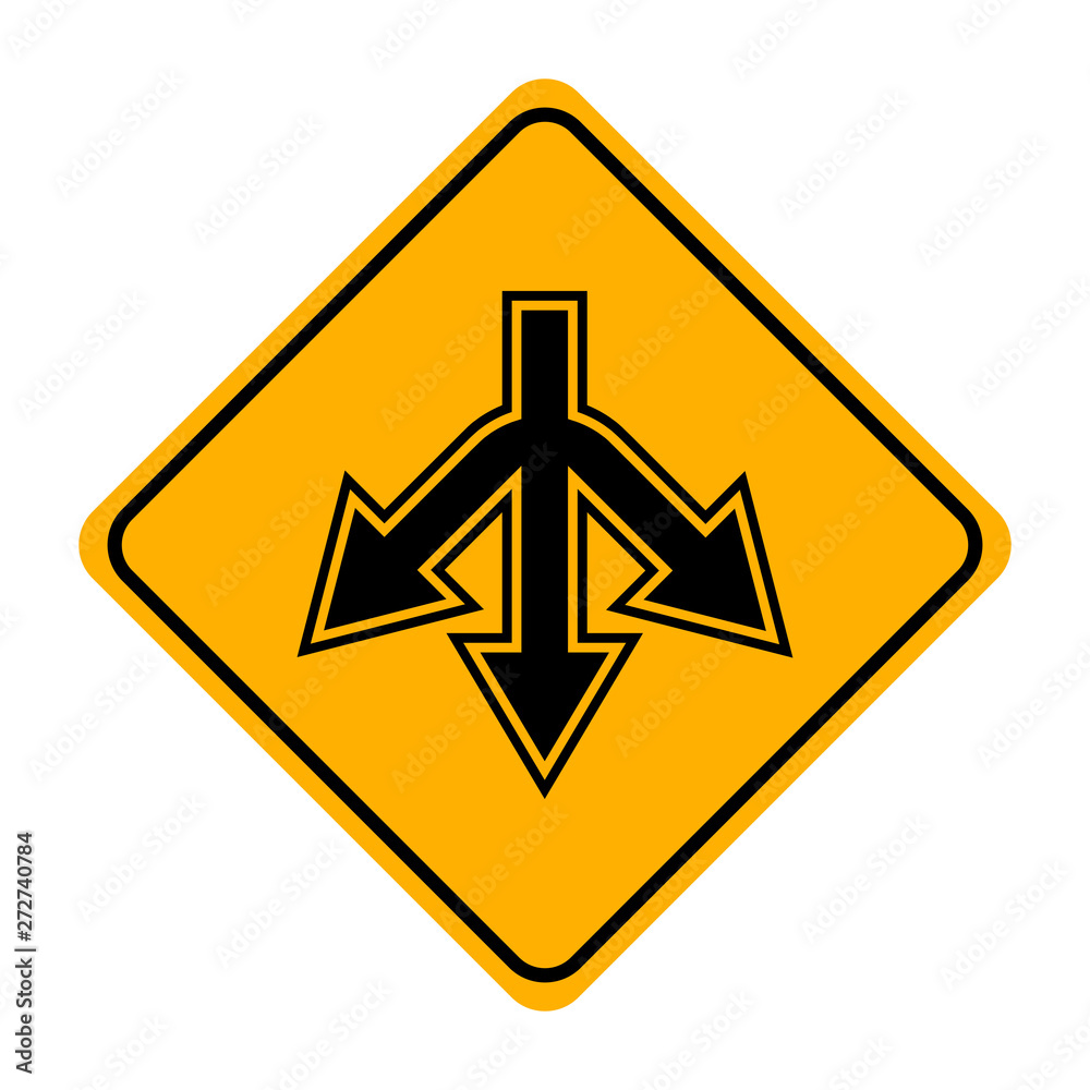 arrow road sign in yellow signage arrow road sign in yellow signage
