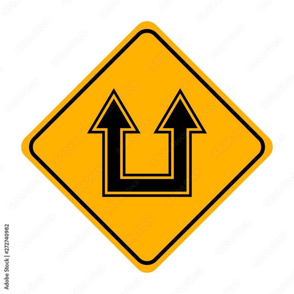 arrow road sign in yellow signage arrow road sign in yellow signage