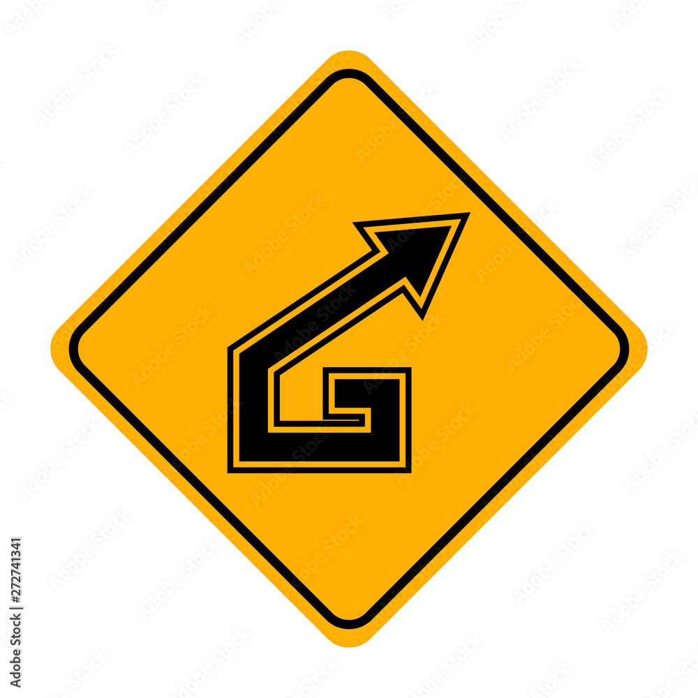 arrow road sign in yellow signage arrow road sign in yellow signage
