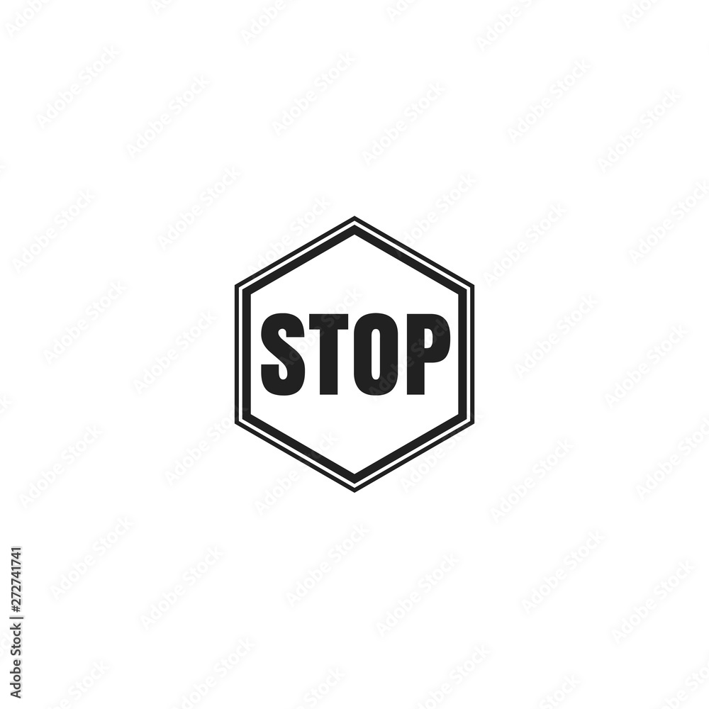 Hand blocking icon sign stop. Stop hand logo Vector illustration Hand blocking icon sign stop. Stop hand logo Vector illustration