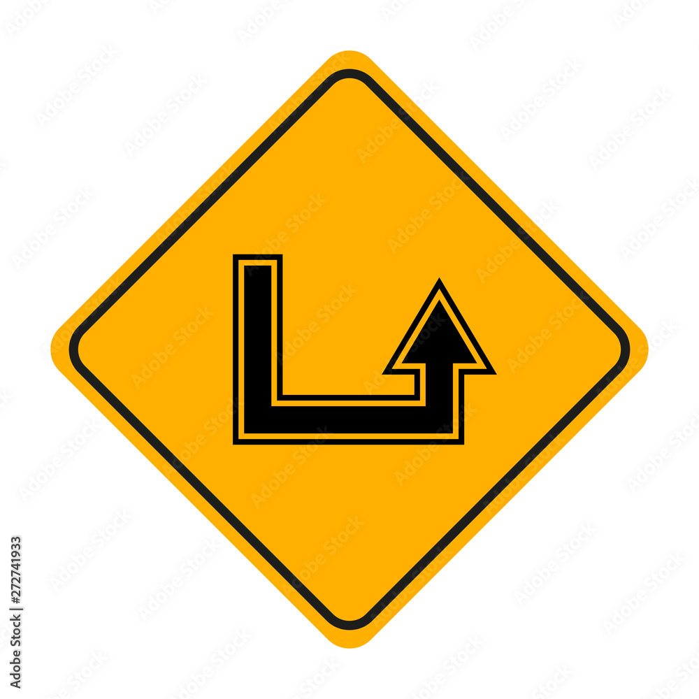 arrow road sign in yellow signage arrow road sign in yellow signage
