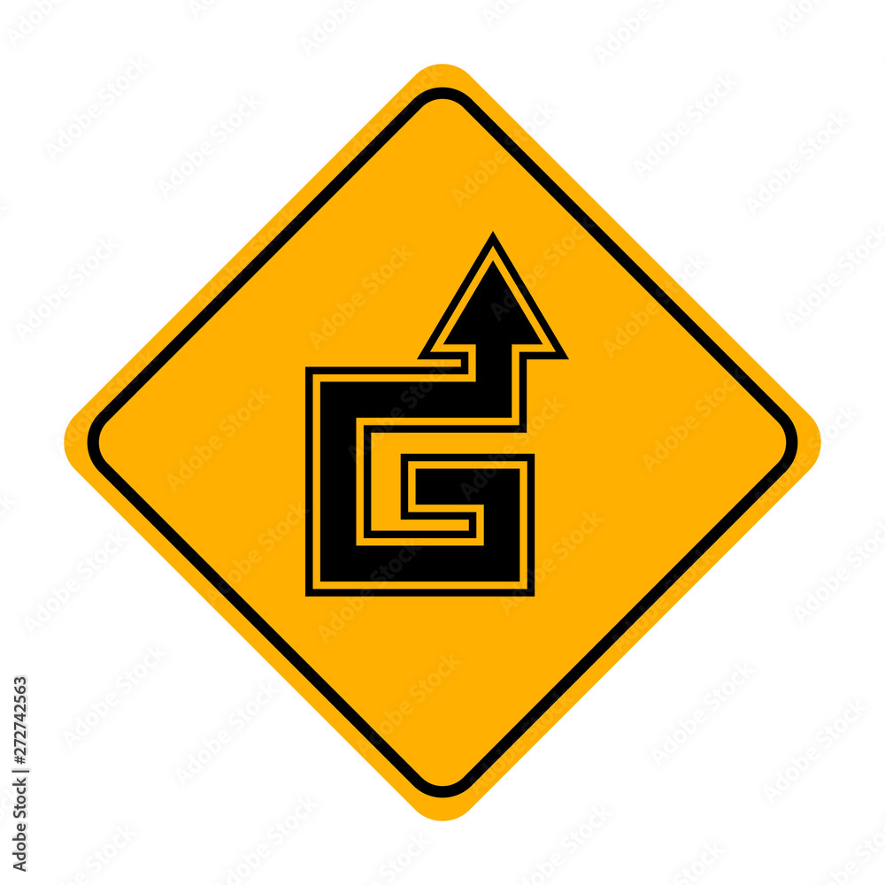 arrow road sign in yellow signage arrow road sign in yellow signage