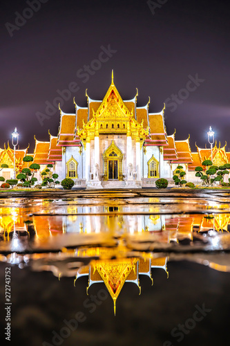 Photography The famous marble temple Benchamabophit