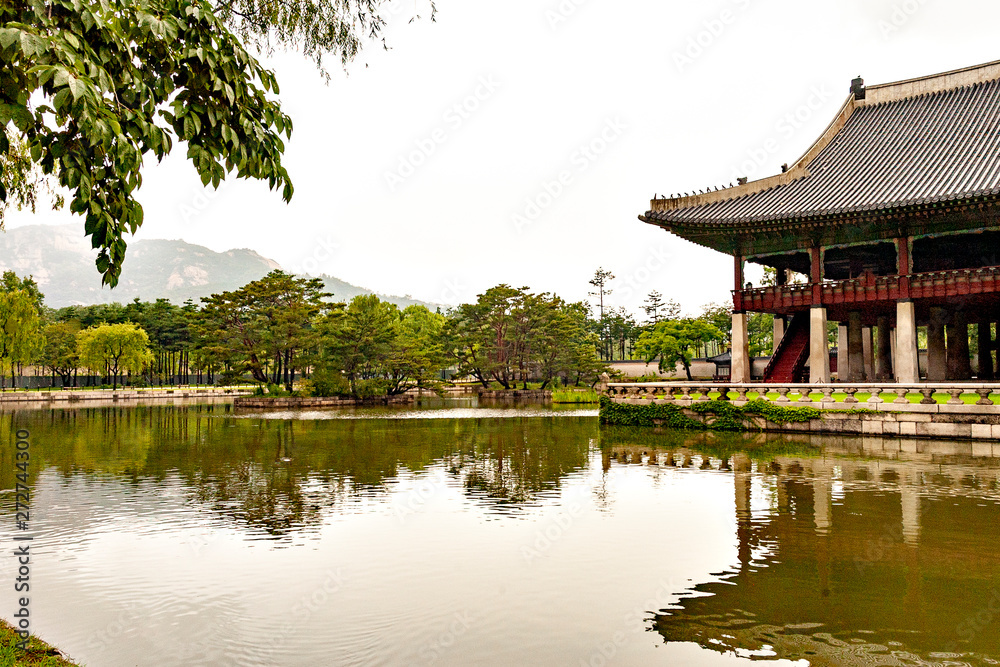 Fototapeta Gyeongbokgung Palace in Seoul, Korea