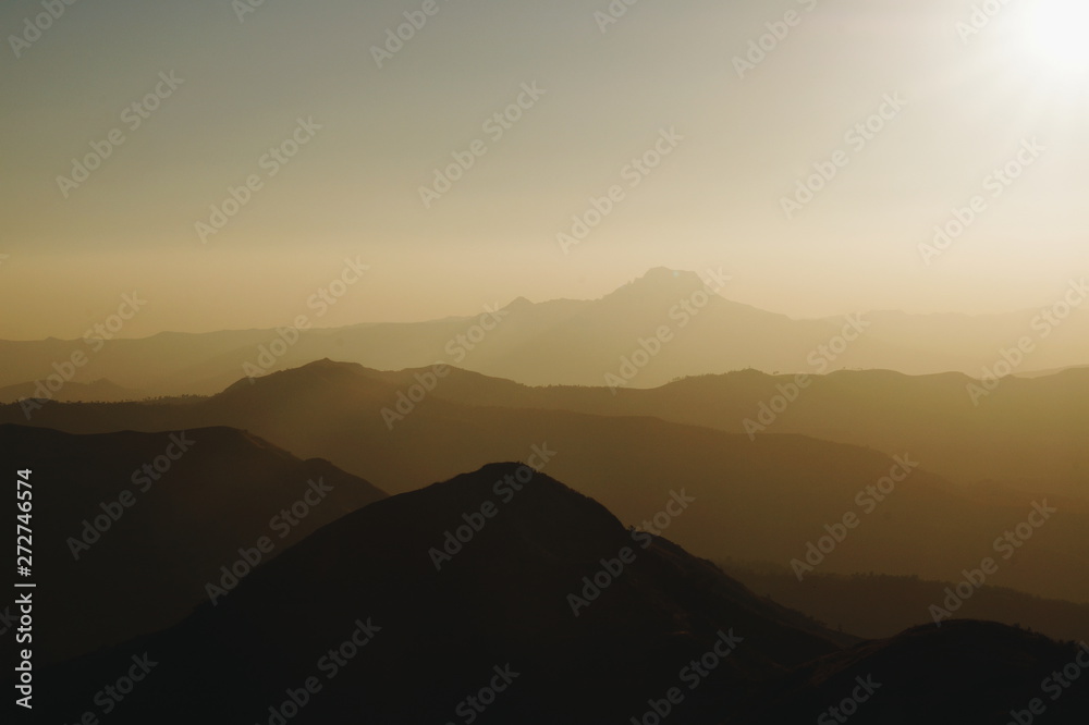 Sunset in Mountains