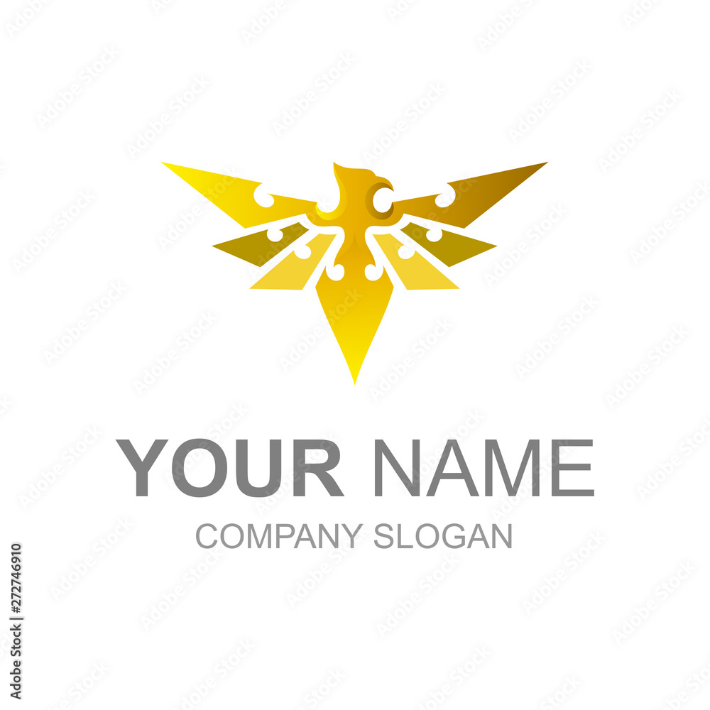 logo eagle with a strong and luxurious look, logo ready to use logo eagle with a strong and luxurious look, logo ready to use