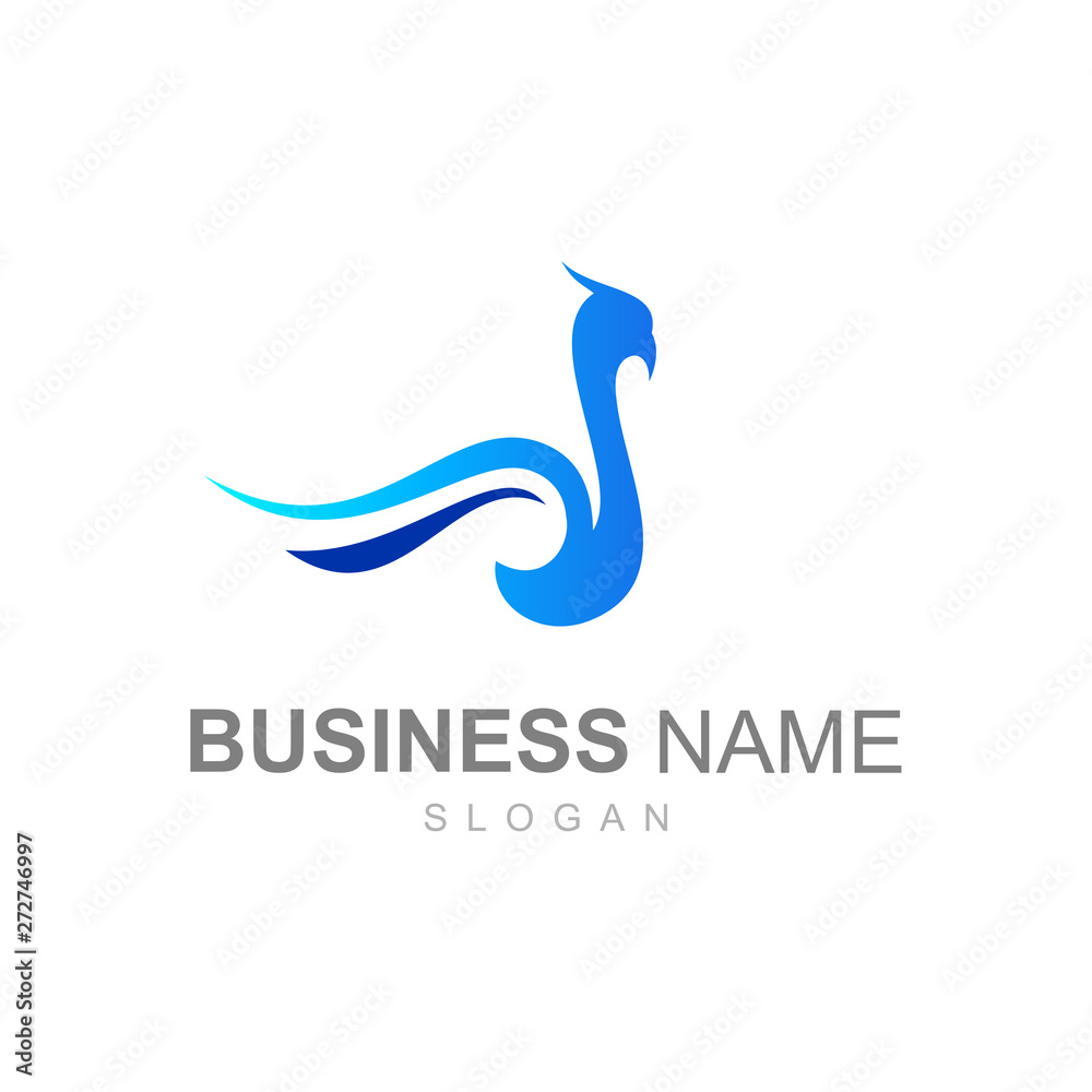 bird logo with simple and modern look, peacock icon, logo ready to use bird logo with simple and modern look, peacock icon, logo ready to use