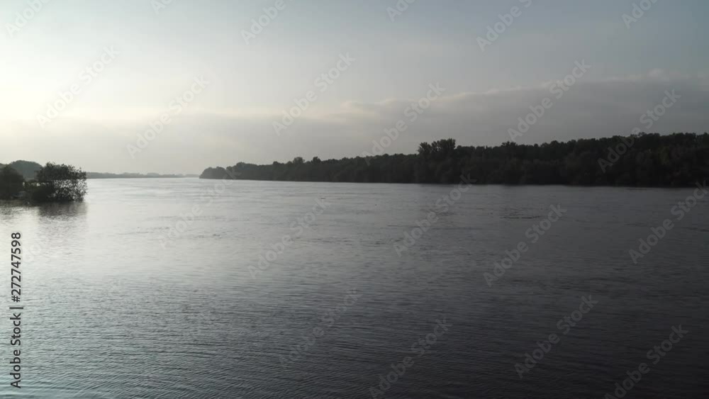 River Sava in Brcko district, Bosnia and Herzegovina. River Sava is a natural border between Bosnia and Croatia River Sava in Brcko district, Bosnia and Herzegovina. River Sava is a natural border between Bosnia and Croatia