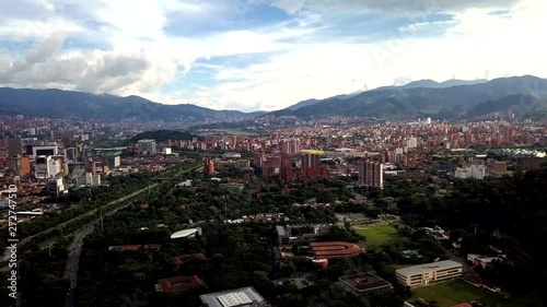 View towards the south of Medellin Colombia photo