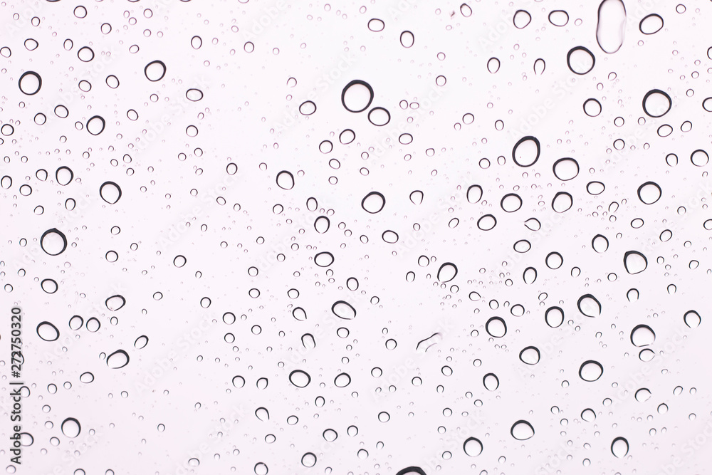 Background of water drops on glass.