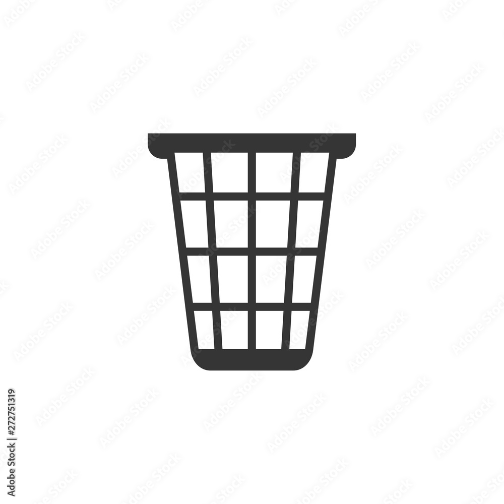 trash icon vector. trash symbol on white background editable trash icon vector. trash symbol on white background editable