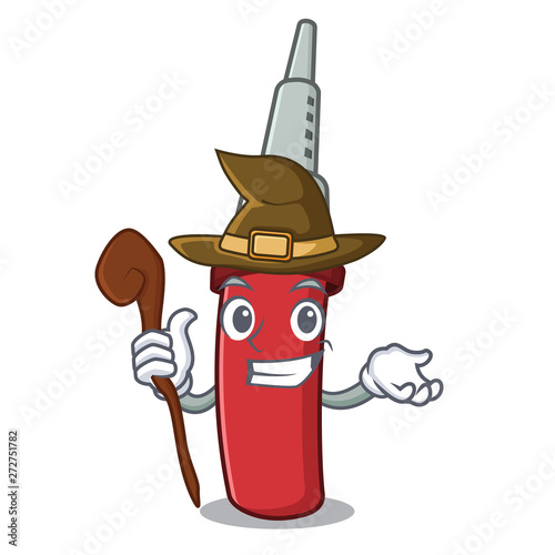Witch soldering iron in the character shape
