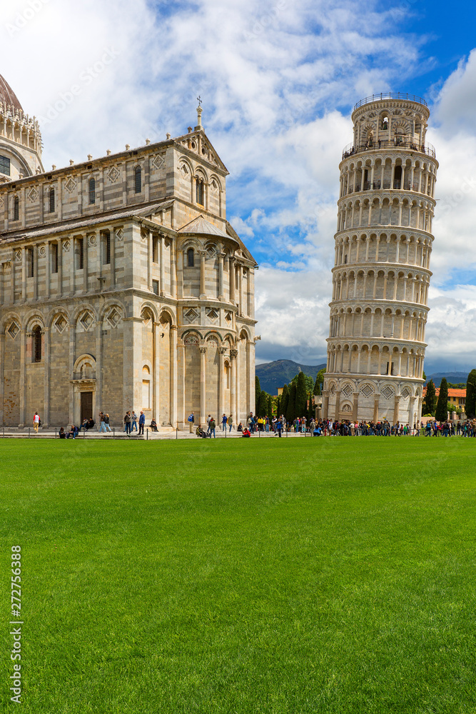 Leaning Tower of Pisa and Pisa Cathedral, Pisa, Italy