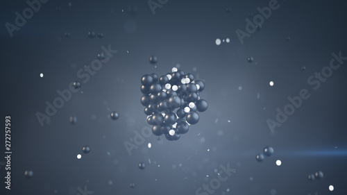 Bunch of spheres abstract 3...