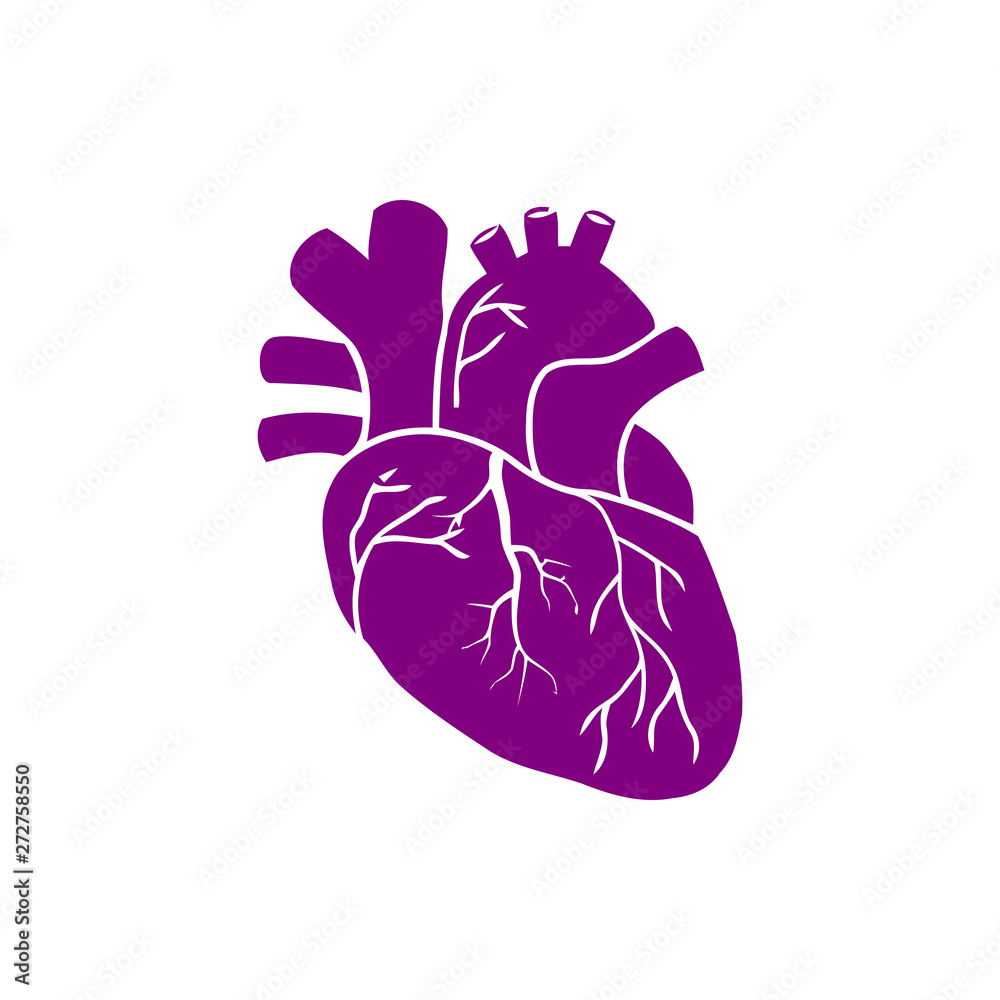 heart, human, vector, medical,pulse, beat, wave, heartbeat purple color icon heart, human, vector, medical,pulse, beat, wave, heartbeat purple color icon